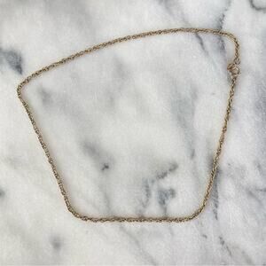 Vintage Sarah Coventry Gold Tone Chain Chainlink Necklace Thick Chunky Cov Link